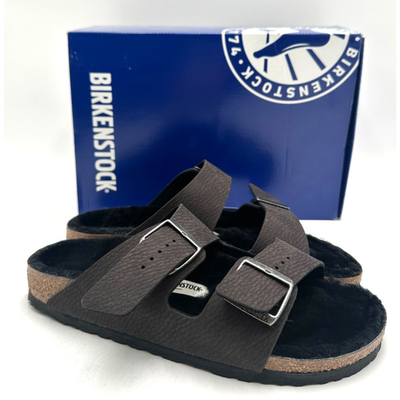 Birkenstock Arizona BS NEW Women's Sandal Narrow Fit Dessert Black EU Size 41 - Picture 1 of 9